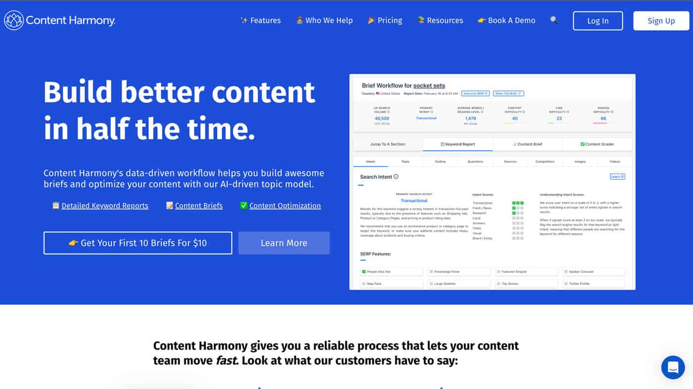 Content Harmony - Homepage
